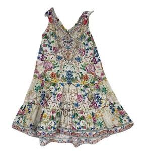 nwot MILLA by CAMILLA Dress Girl 6 Rhinestone Floral Butterfly Bird A-Line 2-Bow